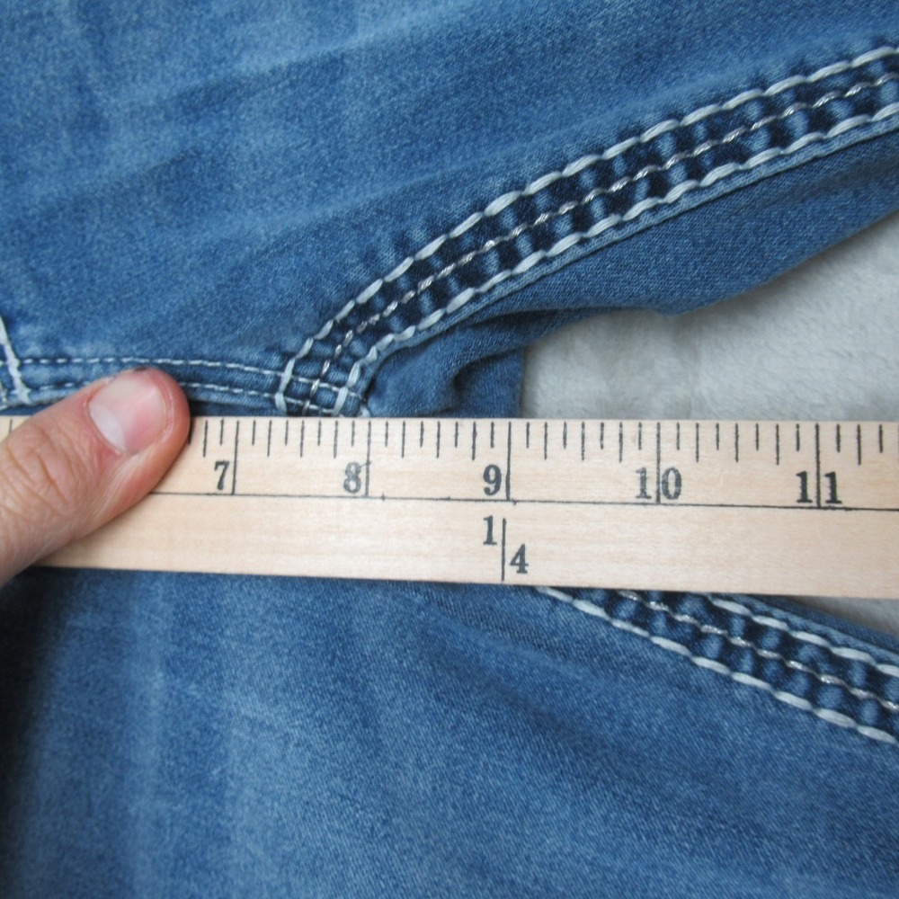 Rock Revival Jeans Womens 29x30 Blue Oliana Skinny Rhinestone Embellished Casual - Picture 4 of 15